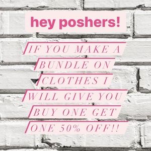 BUY ONE GET ONE 50% ALL CLOTHES